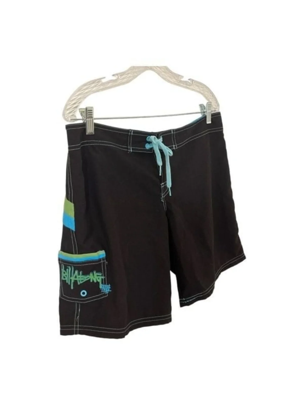 Vintage Billabong Board shorts Black Blue Size 11